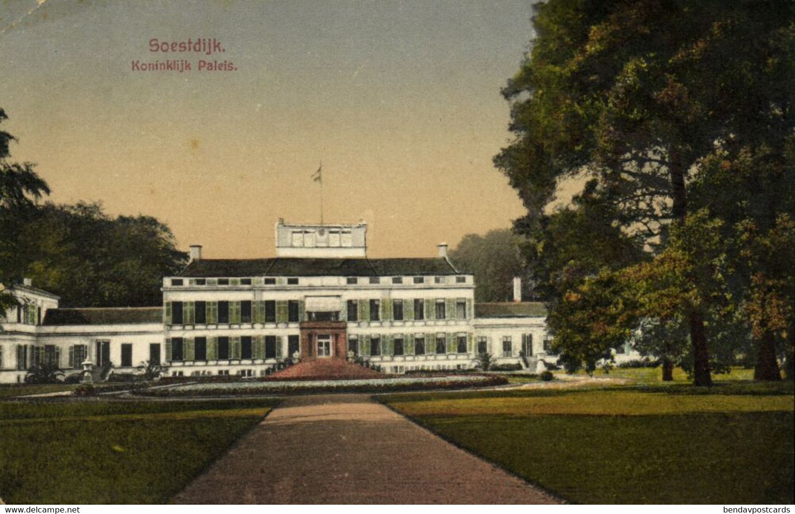 Nederland, SOESTDIJK, Koninklijk Paleis (1910s) Ansichtkaart