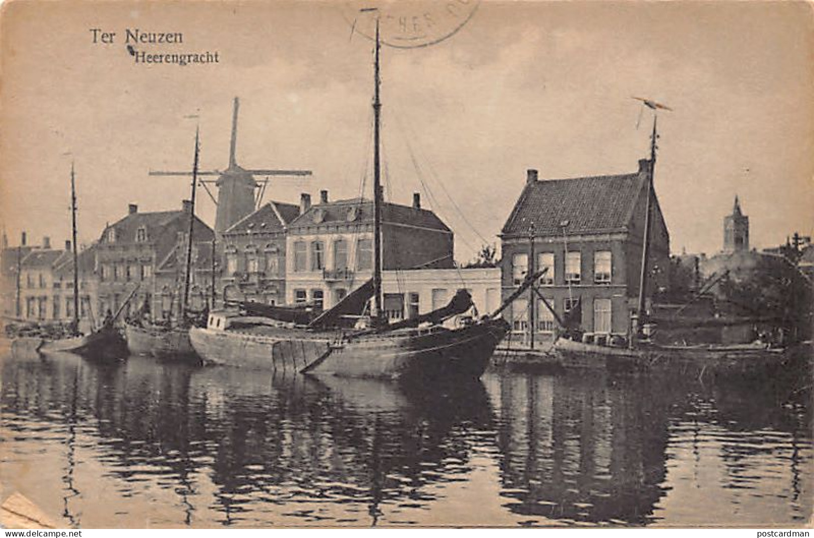 Nederland - TERNEUZEN - Heerengracht - Molen