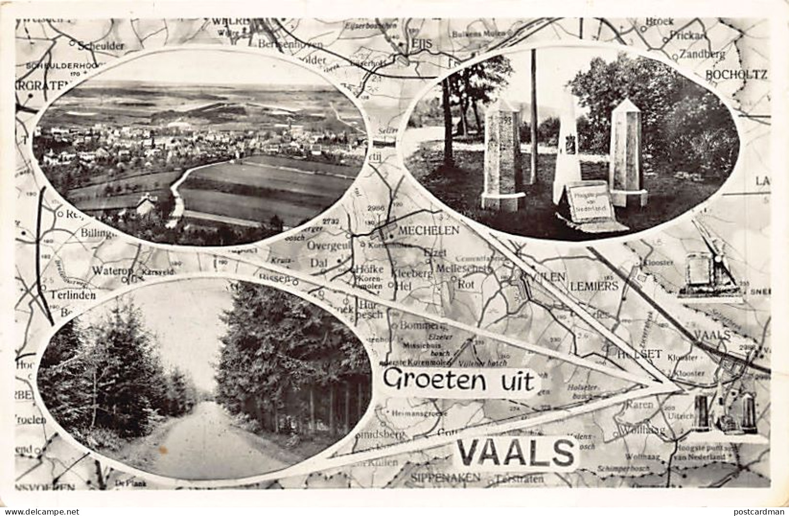Nederland - VAALS (LI) De drie grenzen - Uitg. Gebr. Simons