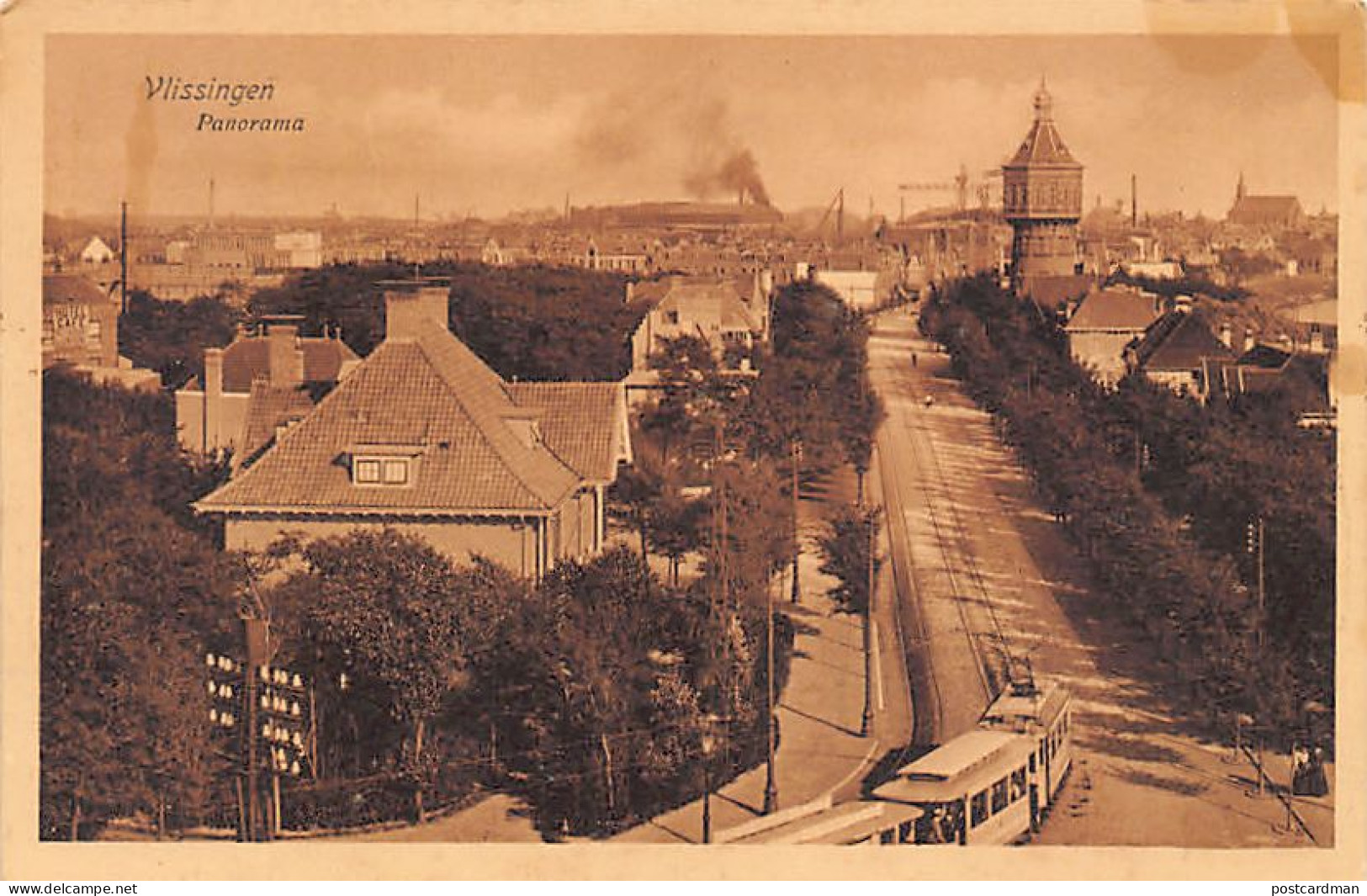 Nederland - VLISSINGEN - Panorama - Watertoren - Tramweg