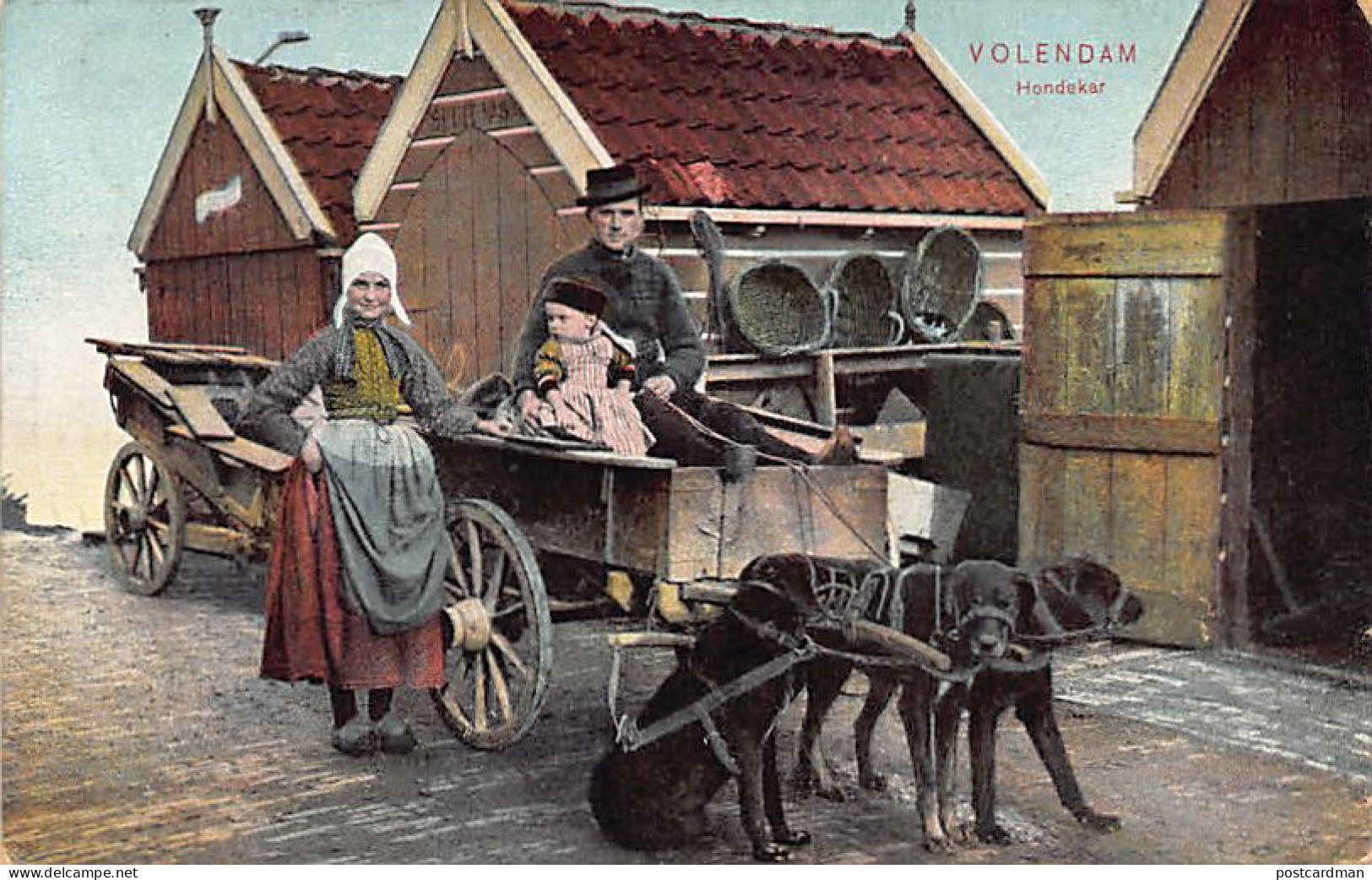 Nederland - VOLENDAM - Hondenkar