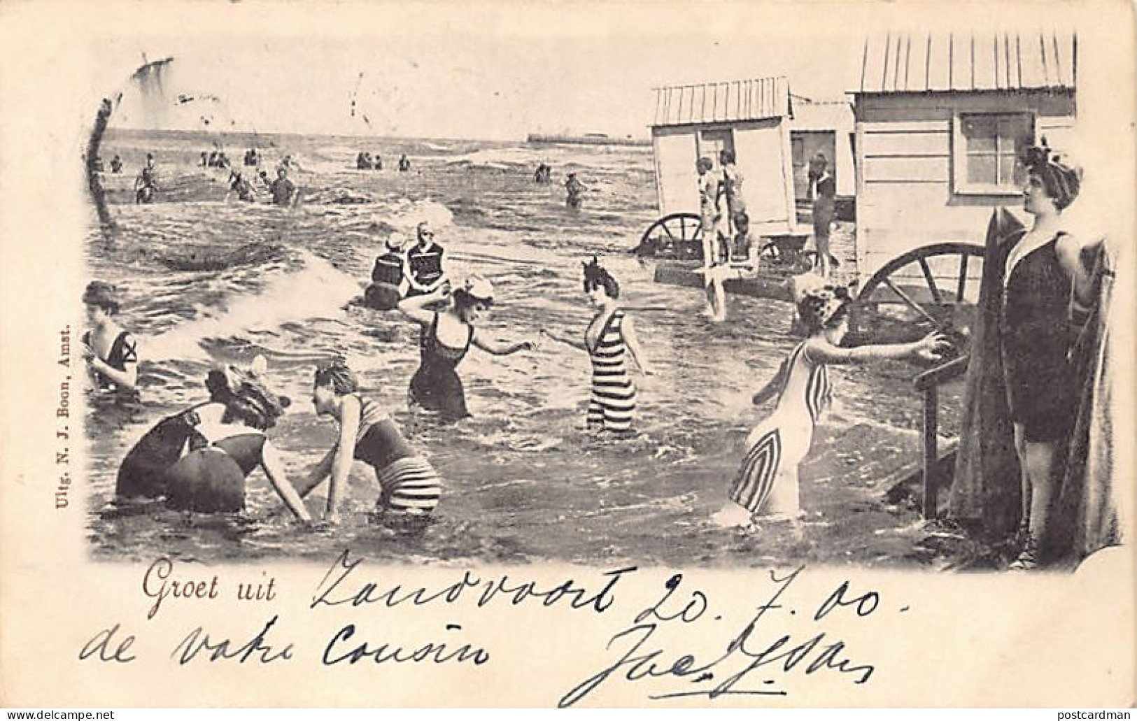 Nederland - ZANDVOORT - Vrouwen baden