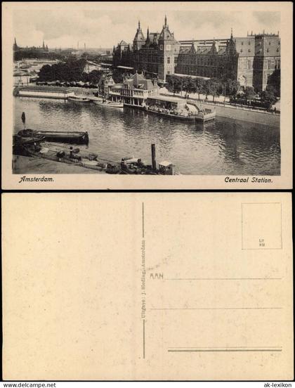 Postkaart Amsterdam Amsterdam Centraal Station. 1930