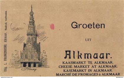 1800 Alkmaar - Alkmaar (Niederlande) Leporello in Hülle Käsemarkt I-II (... - 55119443