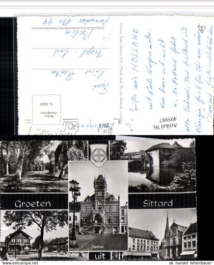 495987,Netherlands Sittard Stadhuis Rathaus Molen Mühle Park Mehrbildkarte