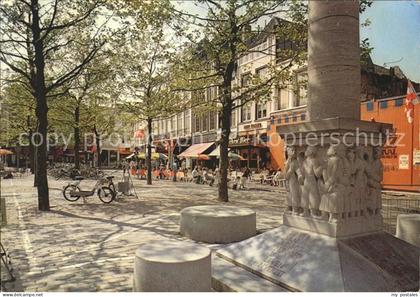 Breda Noord-Brabant Grote markt met sokkel van het bevrijdingsmonument Judith
