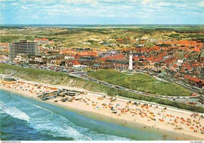 EGMOND  AAN ZEE NL Panorama Strand Leuchtturm