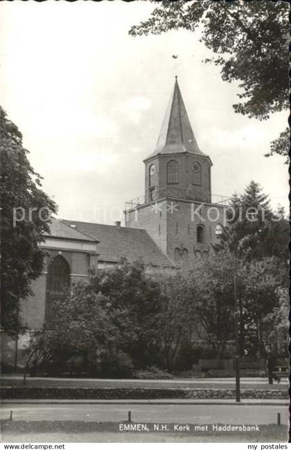 Emmen Netherlands Kerk met Haddersbank