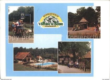 Haaksbergen Rekreatiehof t Stien n Boer BV Radfahrer Bruecke Schwimmbad Dorfstra