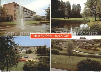 Haren Groningen Beatrixoord Park Teich Garten