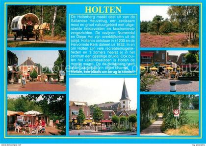 Holten Rijssen Pferdewagen Camping Kirche Waldweg