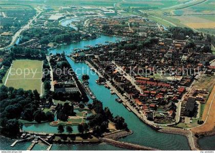 Medemblik Fliegeraufnahme mit Hafen
