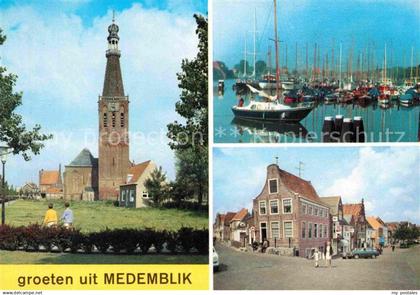 Medemblik Kirche Hafen Strassenpartie