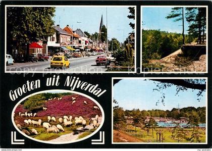 Nijverdal Hauptstrasse Kirche Schafsherde Landschaft Freibad