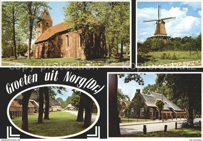 Norg Windmuehle Kirche