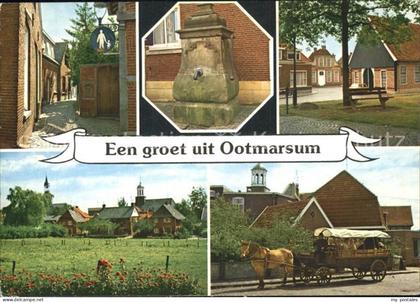 Ootmarsum Pferdewagen Brunnen Ortsansichten