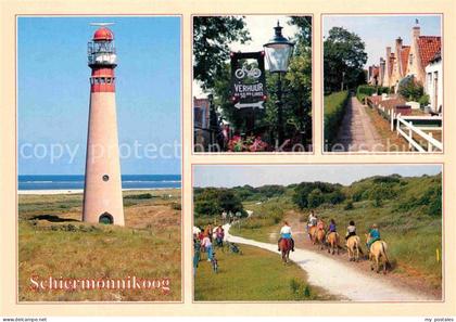 Schiermonnikoog Nationalpark Leuchtturm Pferde