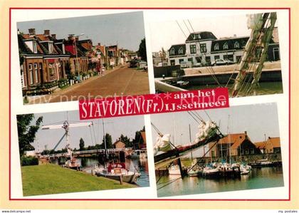 Stavoren Teilanischten Hafen Kanal Bruecke