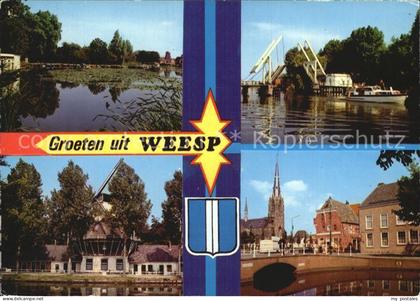 Weesp Teilansichten Kirche Hebebruecke