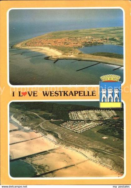 Westkapelle Netherlands Strand Fliegeraufnahme