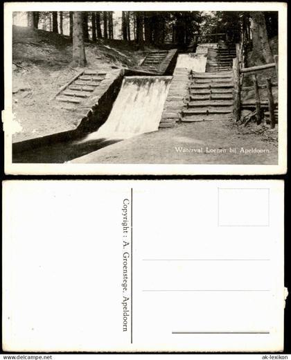 Postkaart Loenen-Apeldoorn Waterval Loenen 1940