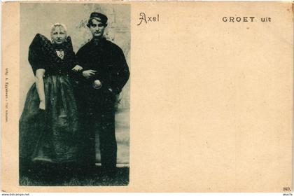 CPA AK Groet uit AXEL NETHERLANDS (604512)