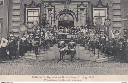 AK 1909 Historische Optocht te Doetinchem 31. Aug 1908 - gelaufen