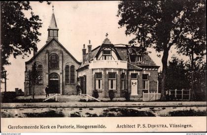 CPA Hoogersmilde Smilde Drenthe Niederlande, Kirche, Pastorat