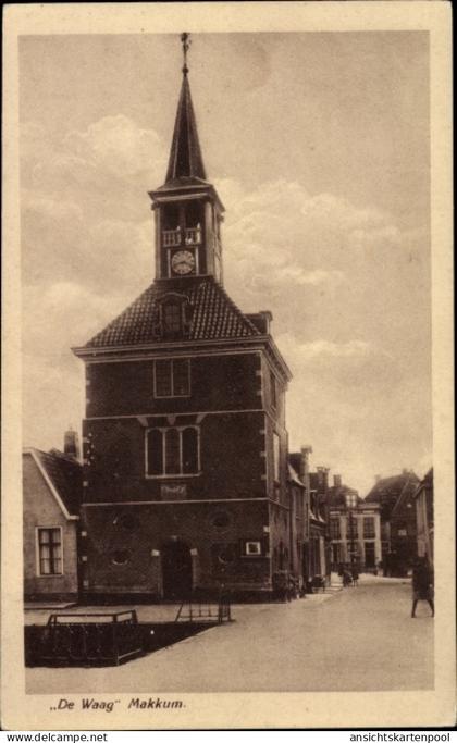 CPA Makkum Friesland Niederlande, De Waag
