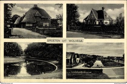 CPA Wolvega Friesland Niederlande, Landhuis, Spoorsingel