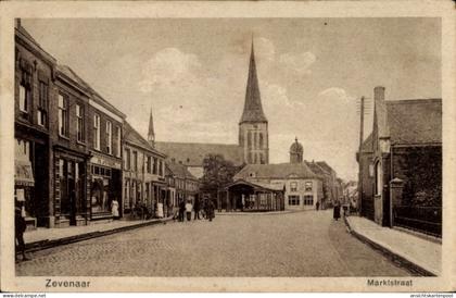 CPA Zevenaar Gelderland Niederlande, Marktstraat, Kirche
