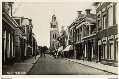 Netherlands, JOURE, Midstraat (1948) RPPC Postcard