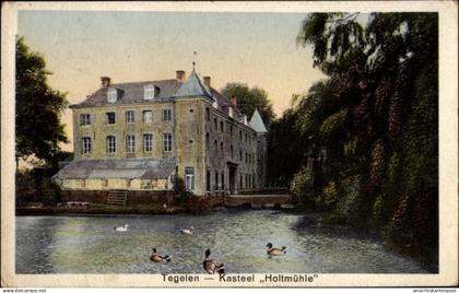CPA Tegelen Heidenend Venlo Limburg Niederlande, Kasteel Holtmühle