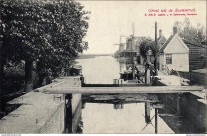 CPA Zaanstreek Nordholland, Sluis, Molen