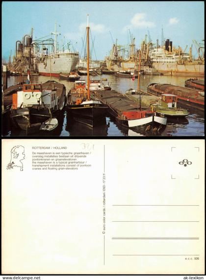 Postkaart Rotterdam Rotterdam Hafen De maashaven Schiffe (Ships) 1970