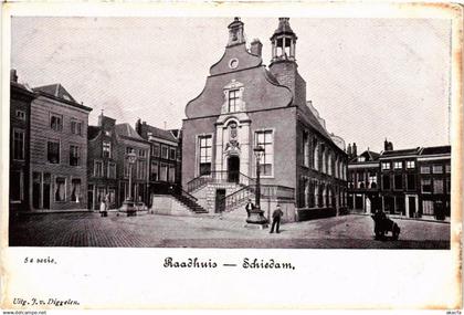 CPA AK SCHIEDAM Raadhuis NETHERLANDS (602158)