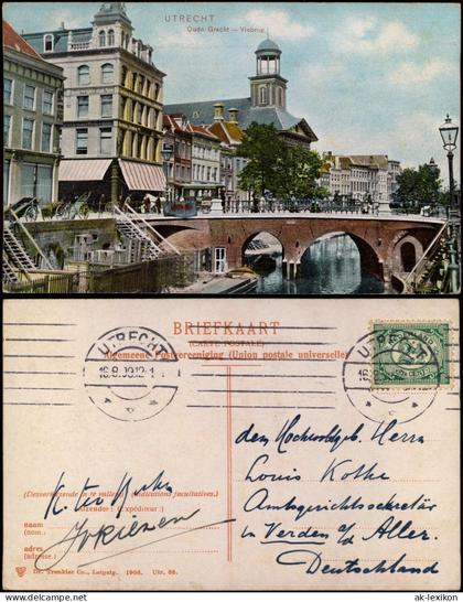 Postkaart Utrecht Utrecht Oude Bracht Viebrug 1909
