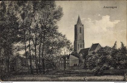 CPA Amerongen Utrecht Niederlande, Teilansicht, Kirche