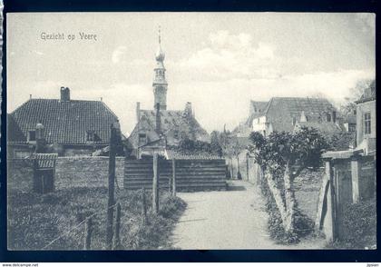 cpa des Pays Bas Gezicht op Veere   sep17-80