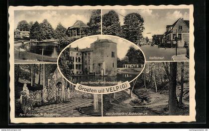 AK Velp, Hoofdstraat, Park Rozendaal, Villapark, Klein Zwitserland, Kasteel Rozendaal