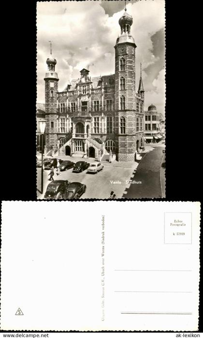 Postkaart Venlo Stadhuis (Rathaus) 1955