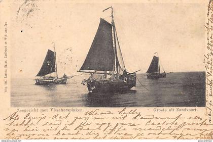 Nederland - ZANDVOORT - Zeegezicht met Visscherspinken