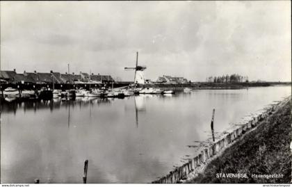 CPA Stavenisse Zeeland Niederlande, Haven, Molen