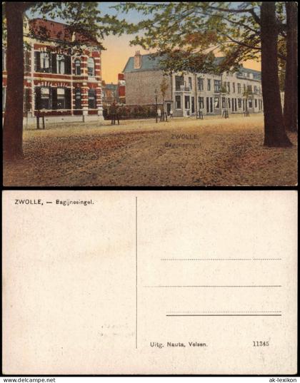 Postkaart Zwolle Zwolle Straßen Ansicht Bagijnesingel 1910