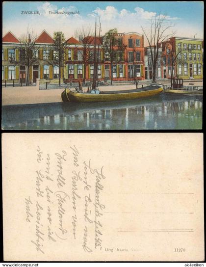 Postkaart Zwolle Zwolle Thorbeckegracht 1914
