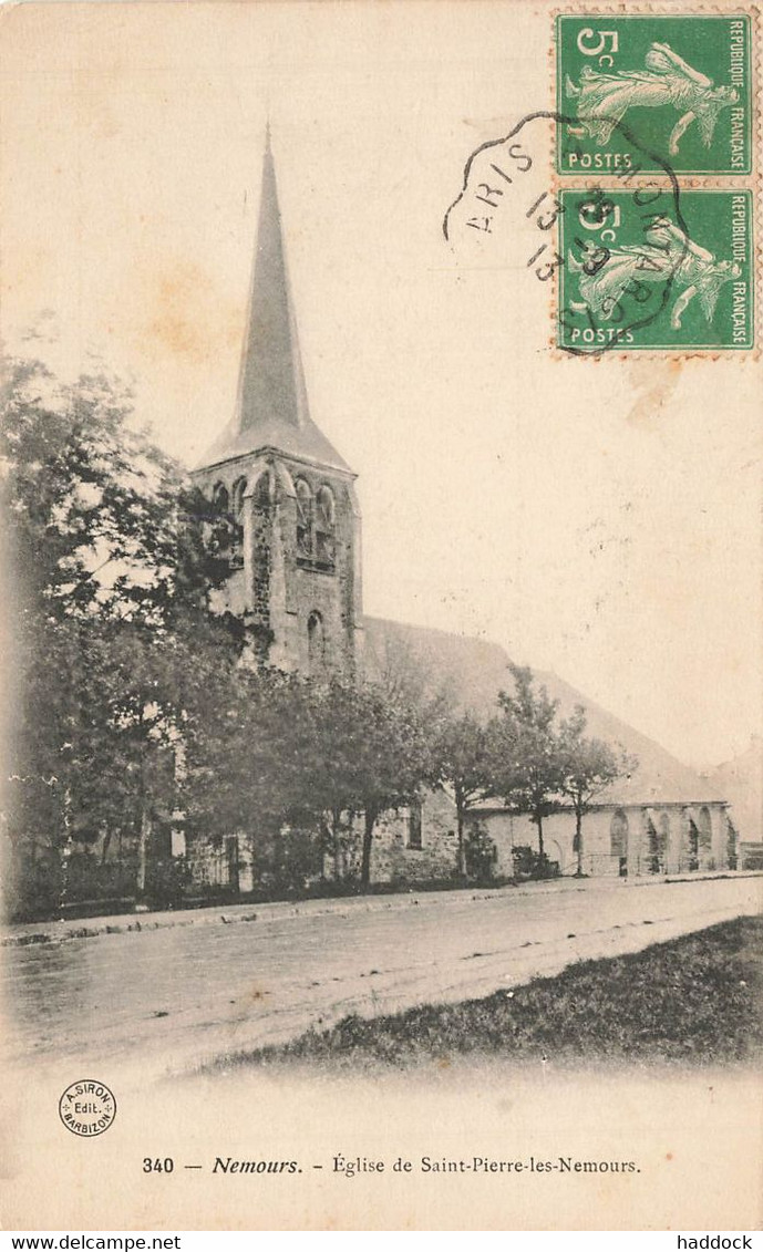 NEMOURS : EGLISE DE SAINT PIERRE LES NEMOURS