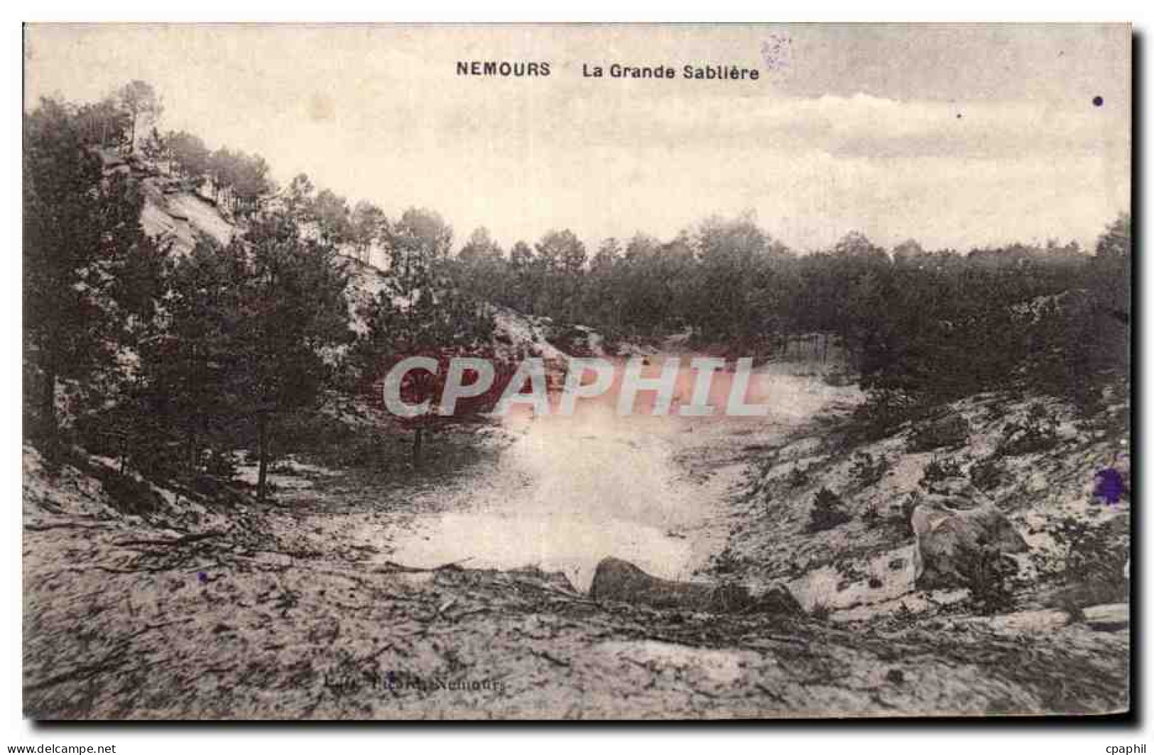 Nemours - La Grande Sabliere - CPA