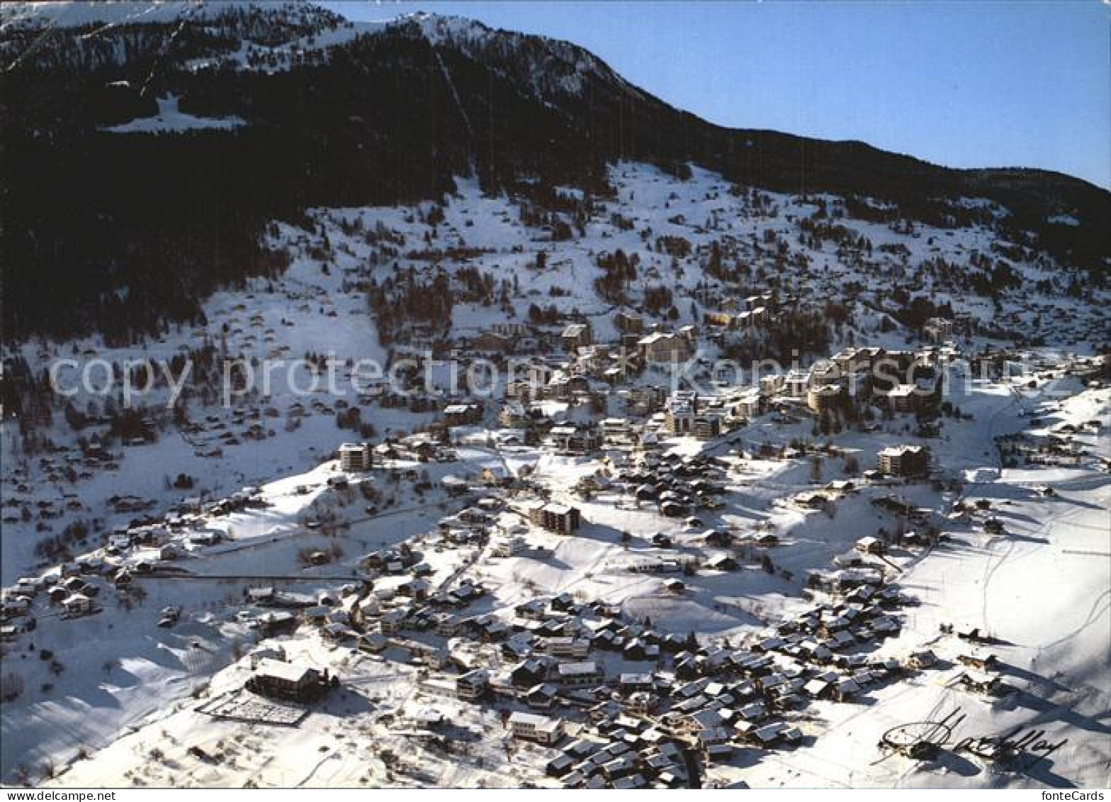 Nendaz Village et la station de Haut Nendaz vus d avion