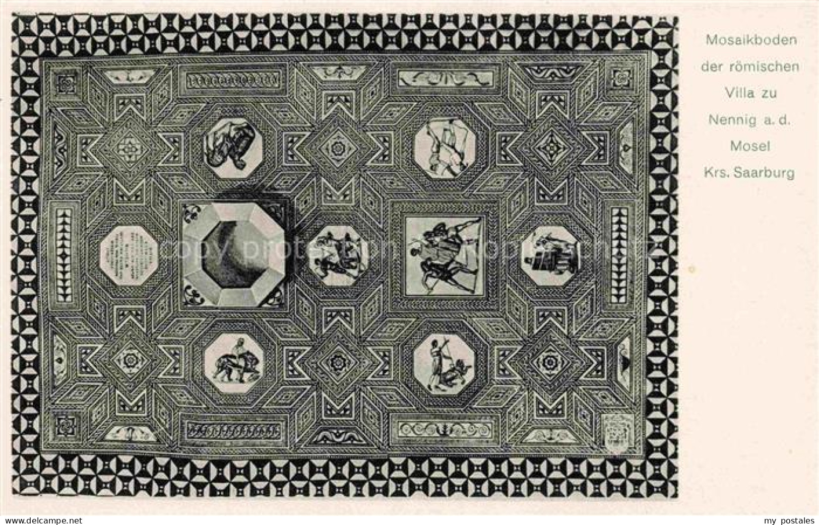 Nennig Mosel Perl Saar Merzig-Wadern Saarland Mosaikboden der roem Villa
