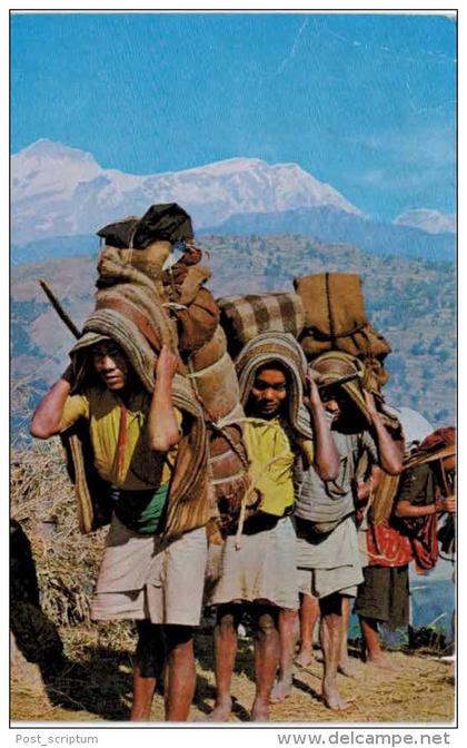 Asie - Népal - Porters - porteurs